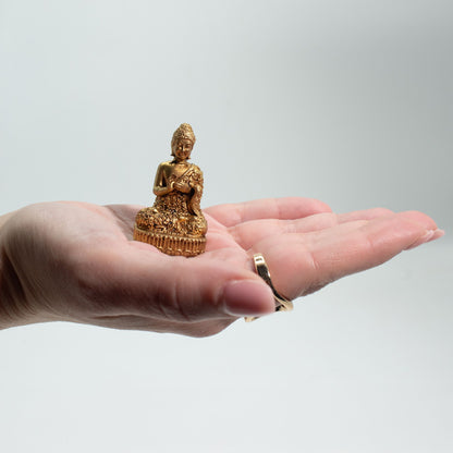 Brass Miniature Gods - Buddha (60gms)  - 48mm
