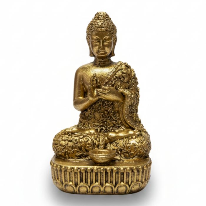 Brass Miniature Gods - Buddha (110gms)  - 76mm