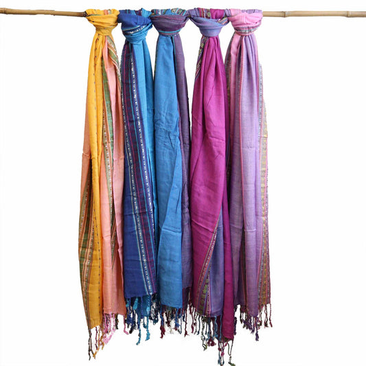 Varanasi Scarves - 22x72in - Tantric Turquoise