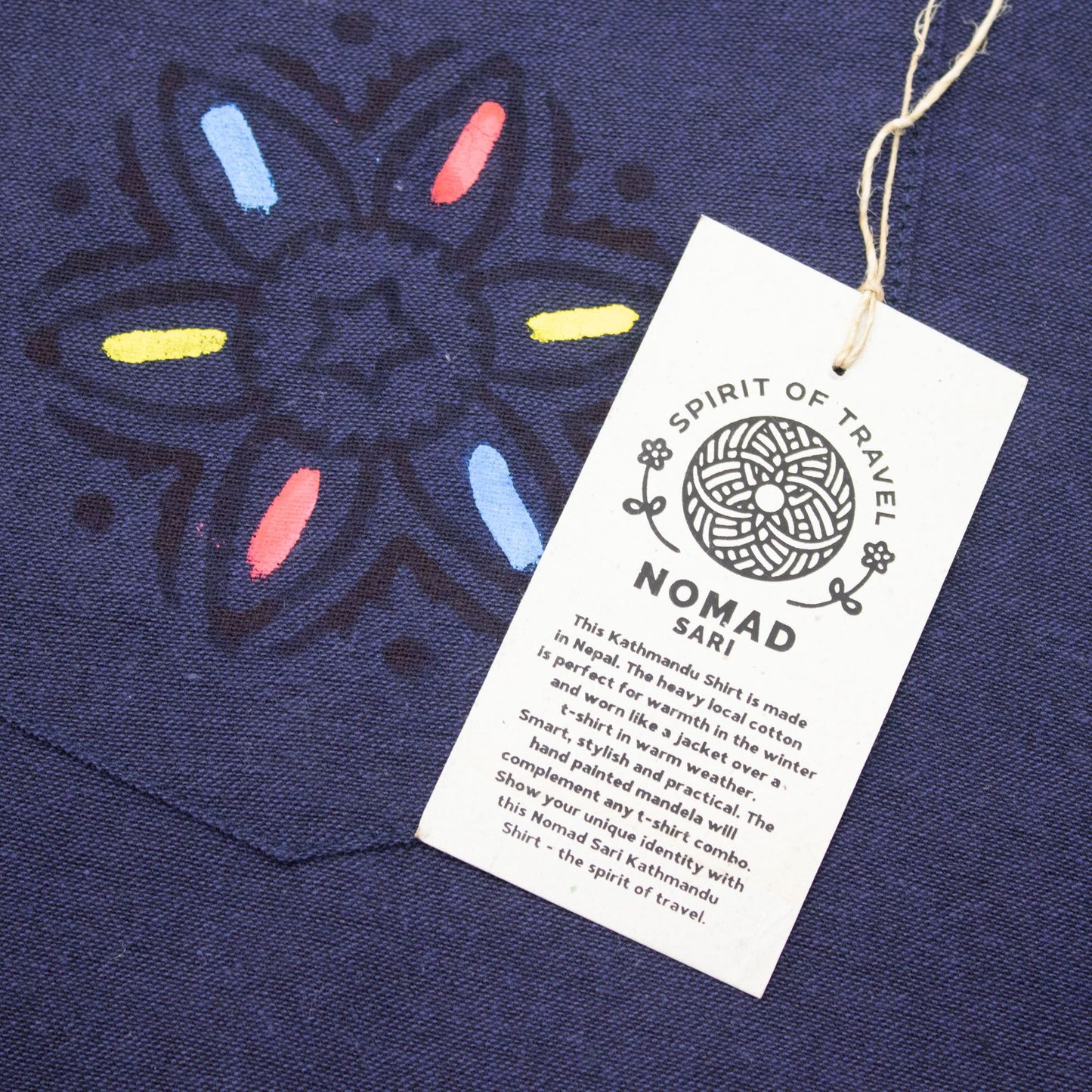 Nomad Sari Kathmandu Shirt - Indigo - XL