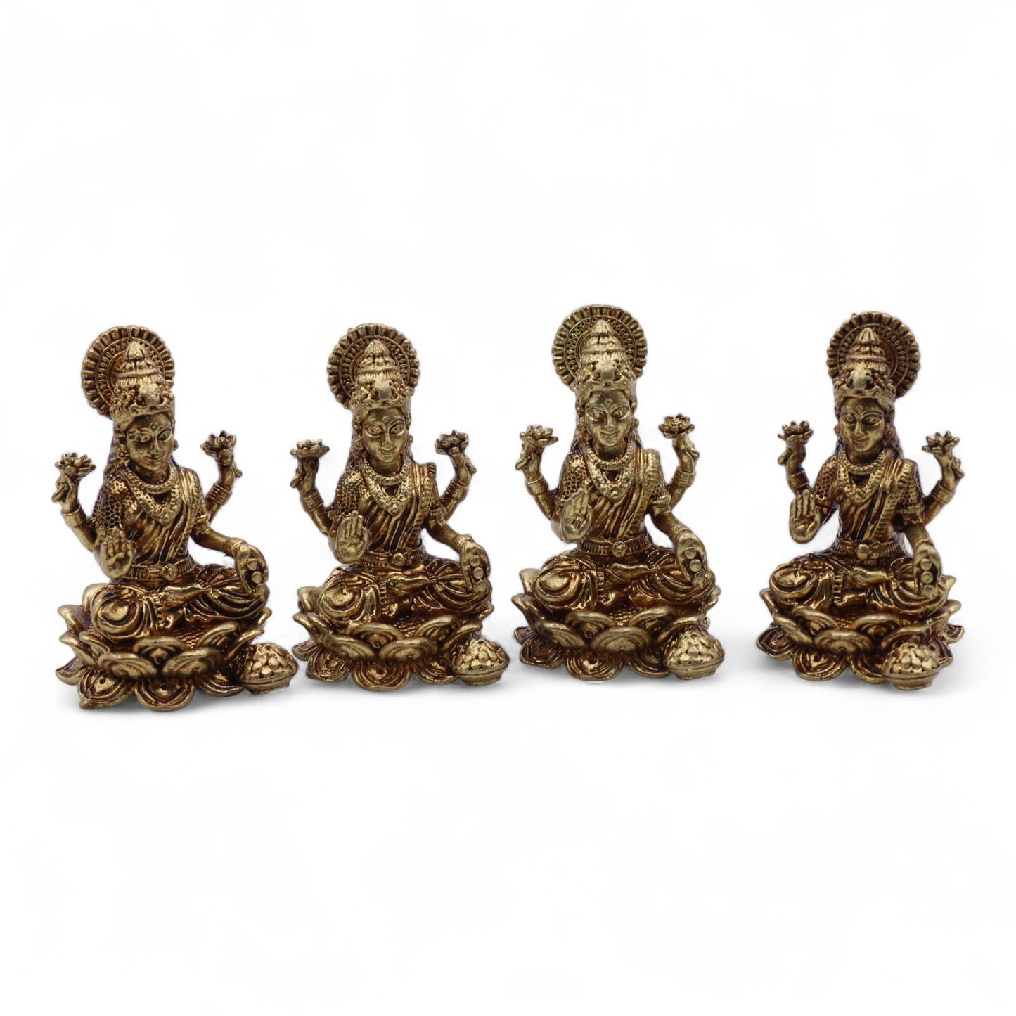 Brass Miniature Gods - Laxmi (52gms) - 49mm