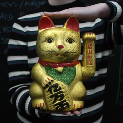 Very Large Gold Money Cat