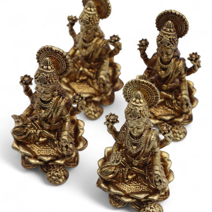 Brass Miniature Gods - Laxmi (52gms) - 49mm