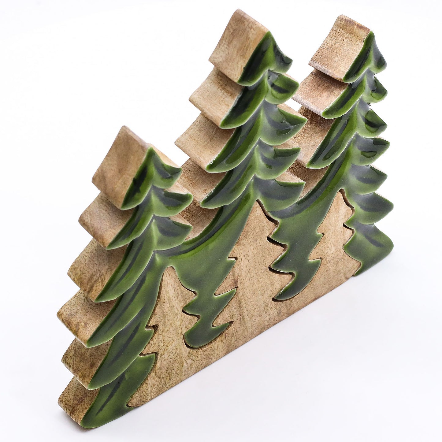 Lost in the Forrest -Three Trees 3D Wooden Decoration - 20x23cm