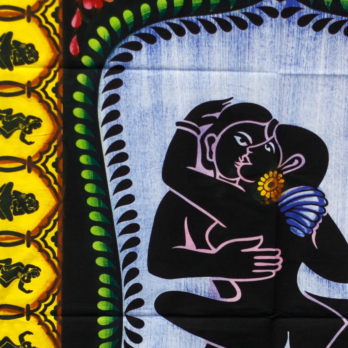 Hand-brushed Cotton Wall Art - Kamasutra