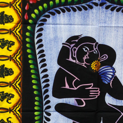 Hand-brushed Cotton Wall Art - Kamasutra