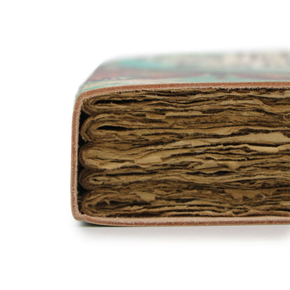 Leather "Bee Kind" Deckle-edge Notebook (18x23cm)