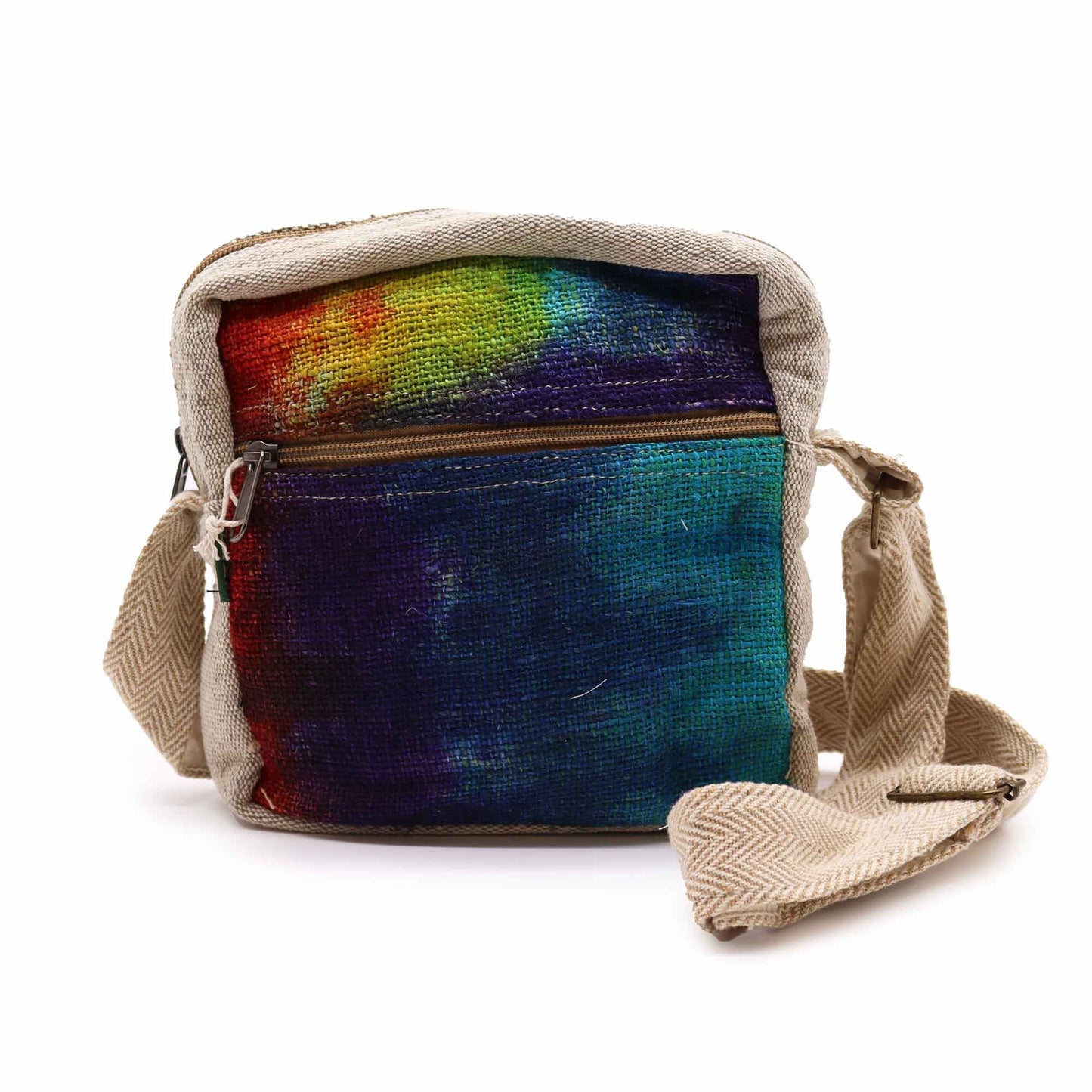 Tie-dye Hemp Messegner Bag 1  Zip