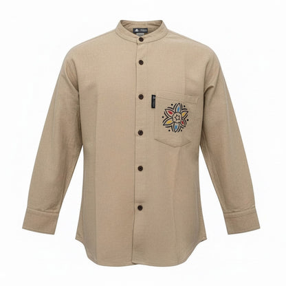 Nomad Sari Kathmandu Shirt - Stone - Medium