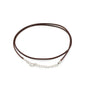 Waxed Pendant Cord -  2mm x 55cm - Dark Brown 112