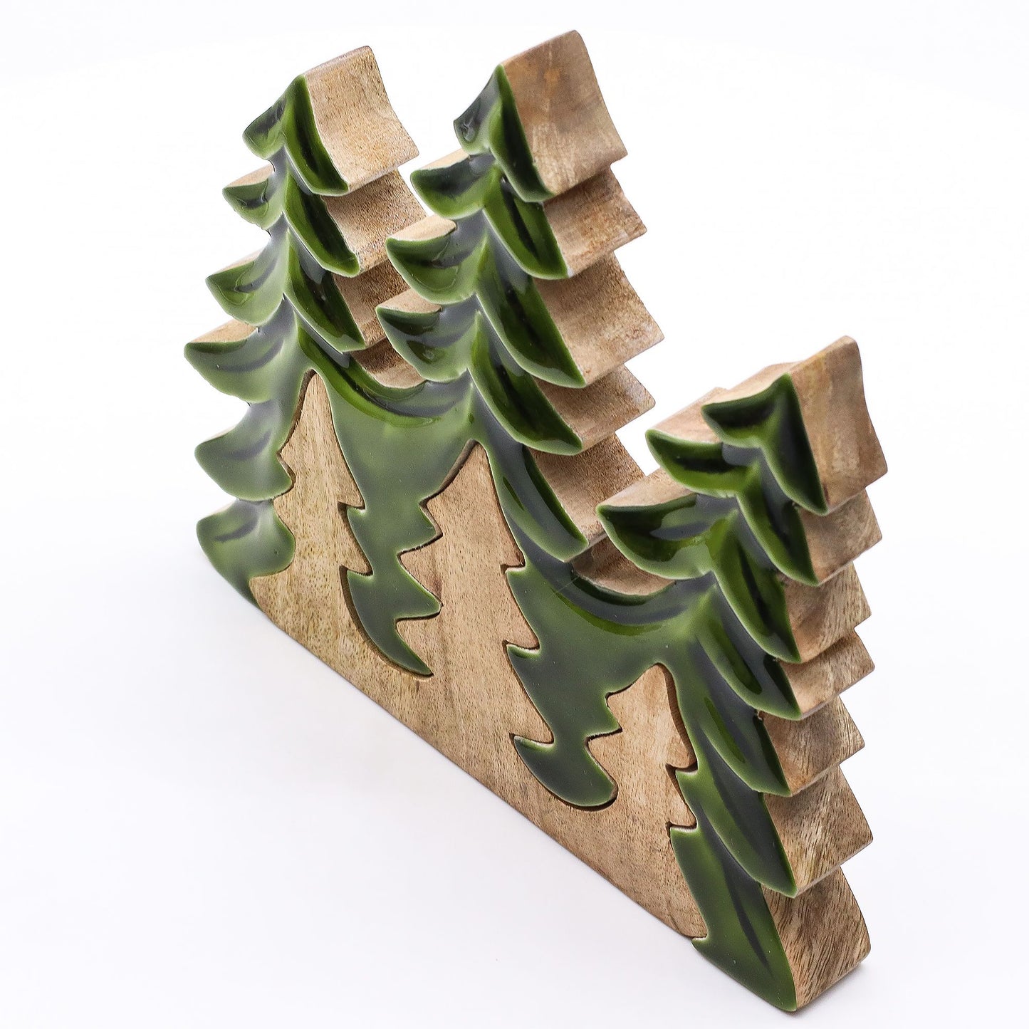 Lost in the Forrest -Three Trees 3D Wooden Decoration - 20x23cm