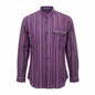 Nomad Sari Grandad Shirt - Black Purple - Medium